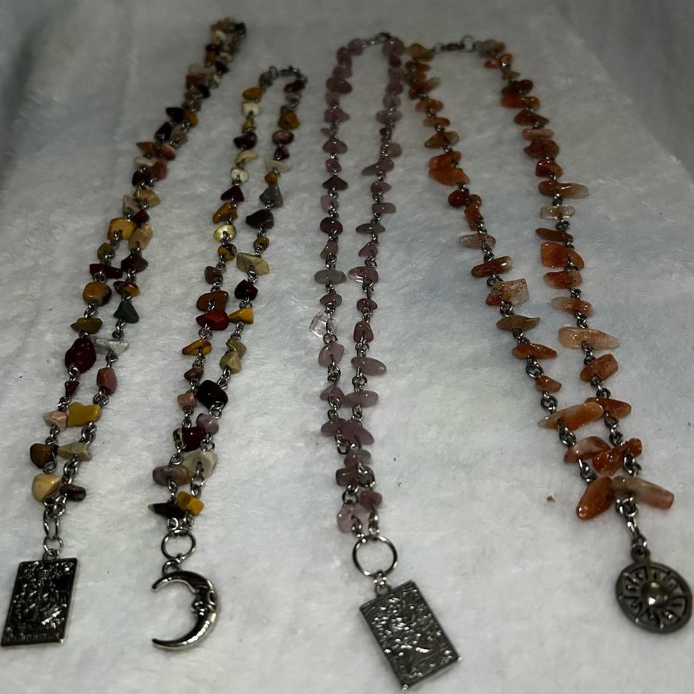 Custom Crystal Chip Necklaces